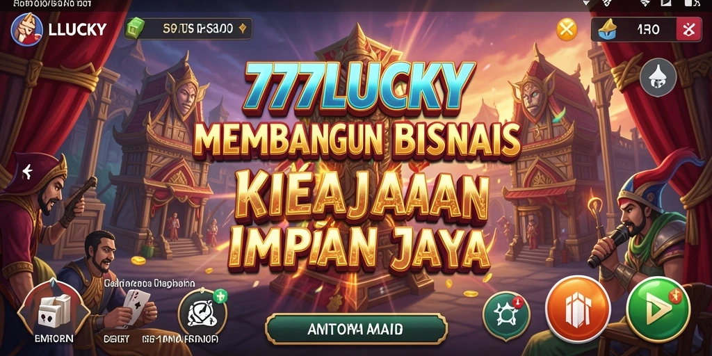 Tampilan gameplay menarik di 777LUCKY saat membangun bisnis.