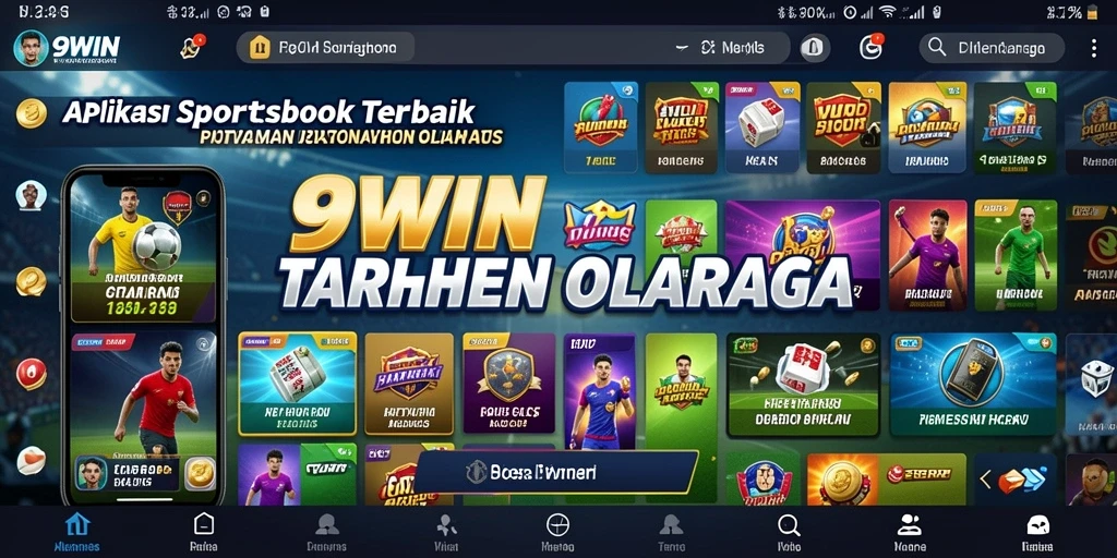 Tampilan utama 9WIN menampilkan beragam opsi taruhan olahraga.