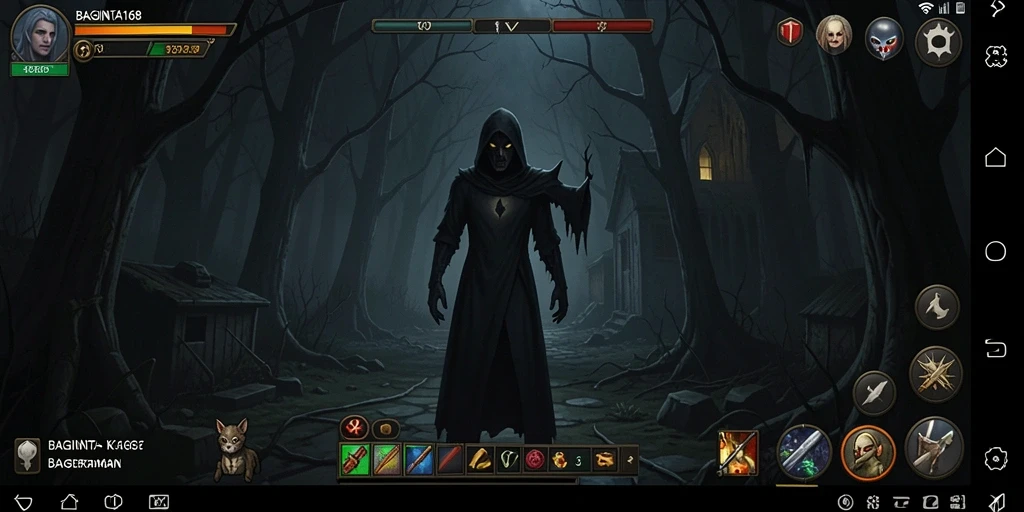 Tampilan gameplay <strong>BAGINTA168</strong> yang menyeramkan dan memikat.
