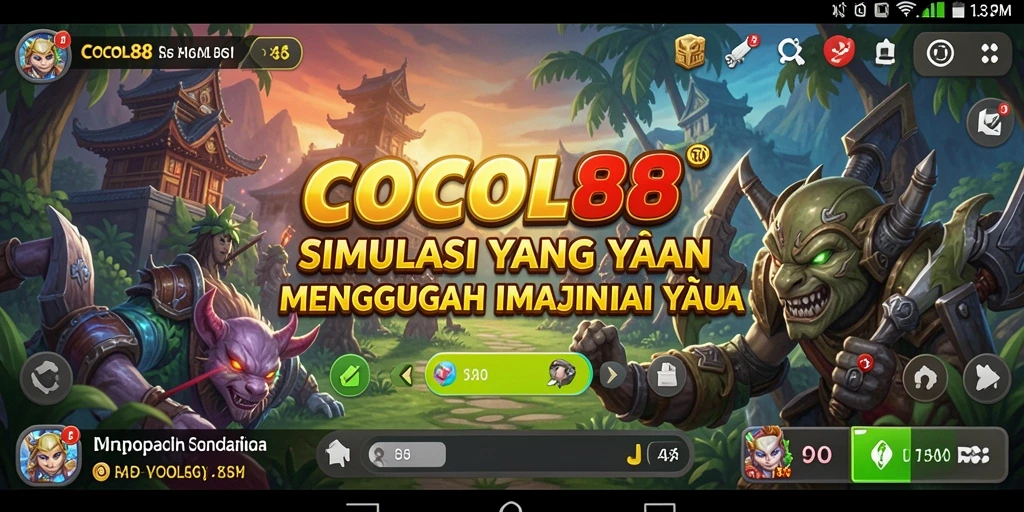 Screenshot gameplay COCOL88 menampilkan interaksi karakter yang menarik.