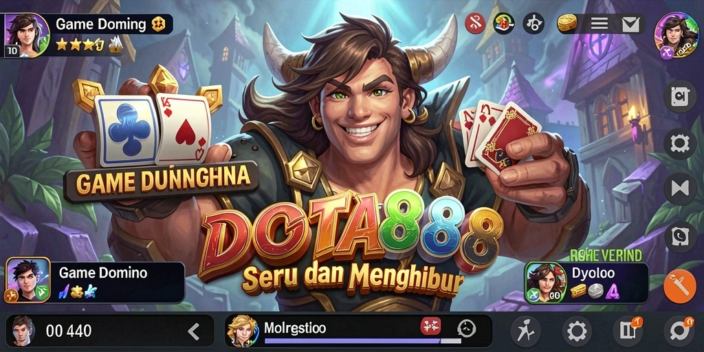 Tampilan gameplay DOTA88 yang seru dan interaktif dalam permainan Domino.
