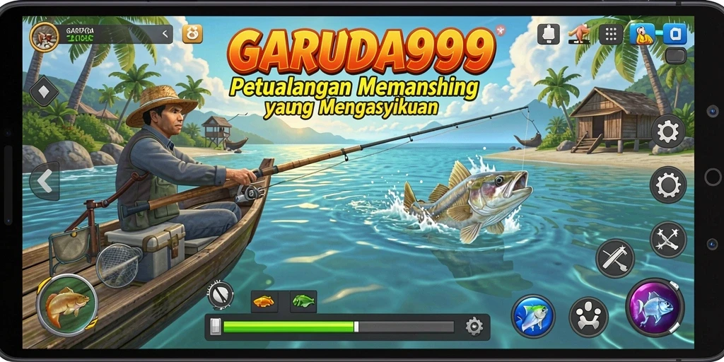 Screenshot GARUDA999 menampilkan berbagai jenis ikan yang bisa ditangkap dalam permainan.