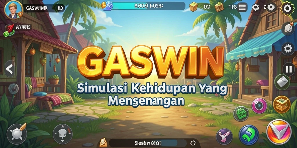 Tampilan menarik gameplay GASWIN dengan grafis yang memukau.