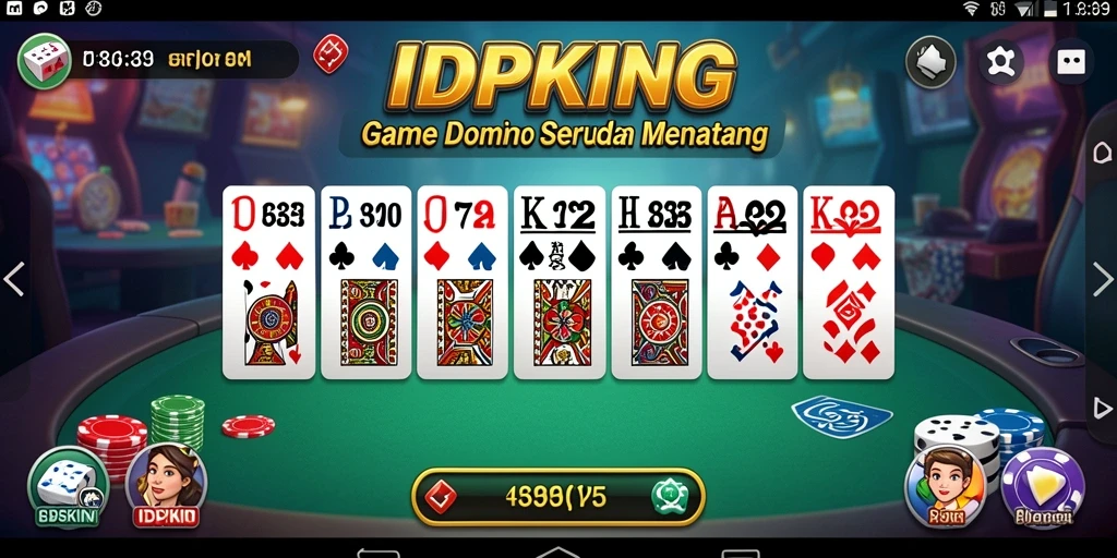 Tampilan menarik gameplay Domino di IDPKING.