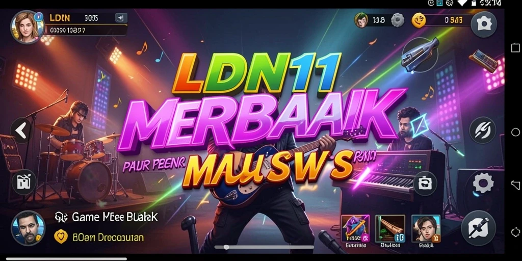 Tampilan gameplay menarik di LDN11 dengan berbagai genre musik.