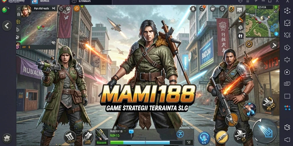 Tampilan gameplay MAMI188 yang menampilkan pertempuran strategis.