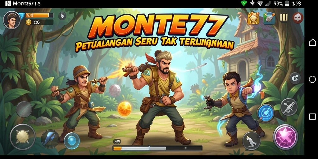 Tampilan gameplay MONTE77 yang menakjubkan dalam petualangan seru.