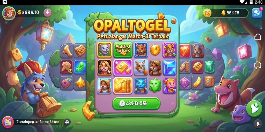 Tampilan gameplay penuh warna dari OPALTOGEL yang mengasyikkan.