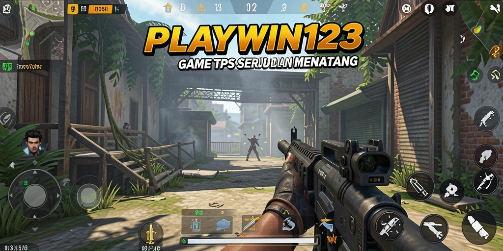 Screenshot gameplay seru dari PLAYWIN123 yang menunjukkan pertempuran intens.