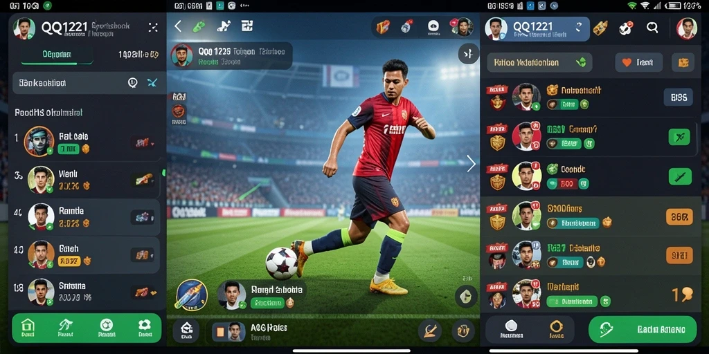Tampilan gameplay seru dalam aplikasi Sportsbook QQ1221.