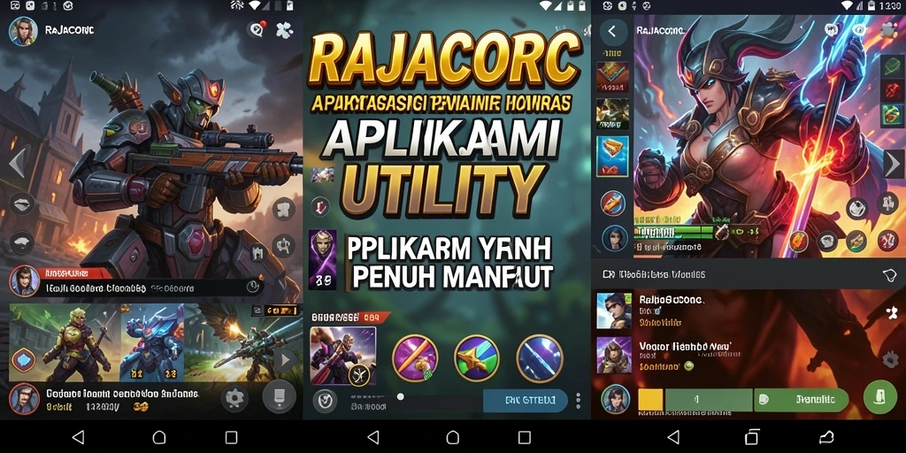 Tampilan aplikasi RAJACORC yang intuitif dan fungsional.