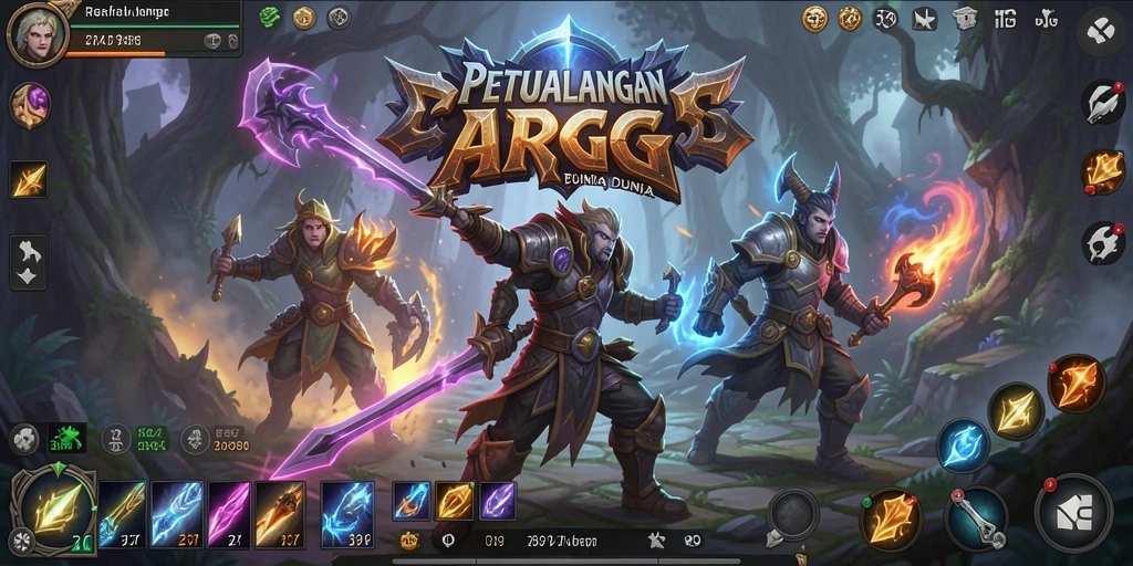 Tampilan gameplay mendebarkan dari RR89 dengan petualangan ARPG yang seru.