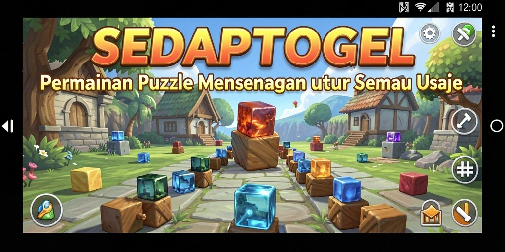 Tangkapan layar utama SEDAPTOGEL menampilkan gameplay Puzzle yang seru dan menantang.