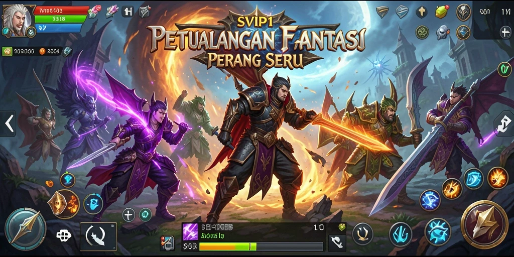 Tampilan gameplay SVIP1 yang menampilkan pertempuran mendebarkan.