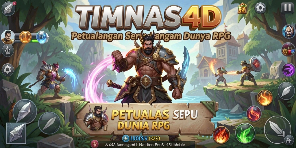 Gameplay seru dengan grafik menawan dalam TIMNAS4D.